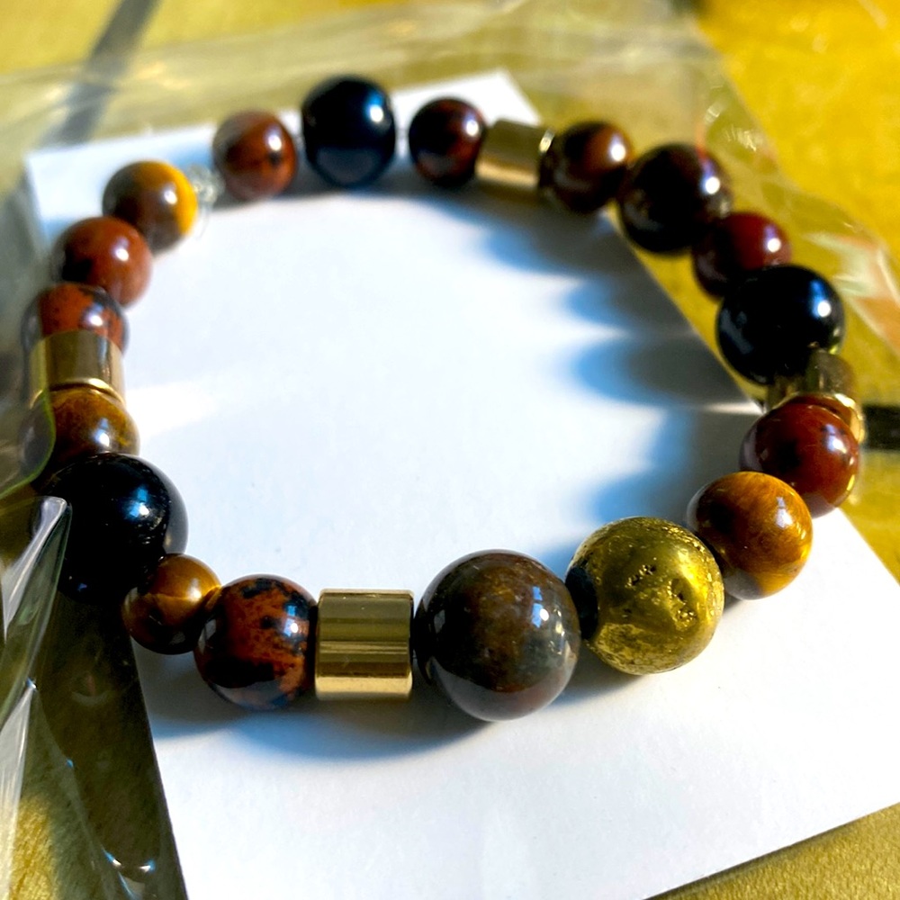 Genuine gemstone bracelet